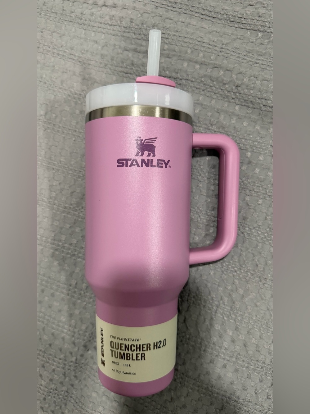 Stanley Pink Quencher H2.0 Tumbler with Handle